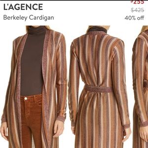 L’AGENCE Berkeley stripped cardigan